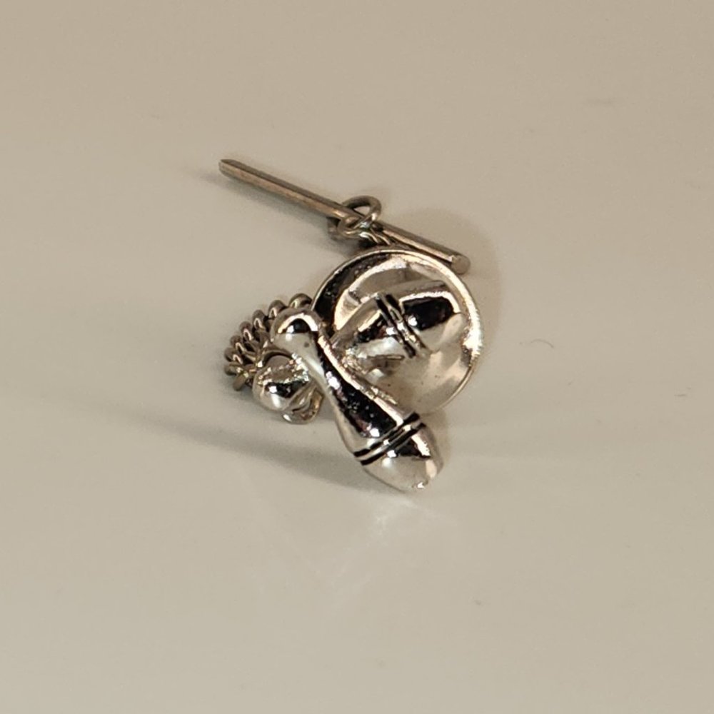 Vintage Bowling Pins Neck Tie Pin or Tack